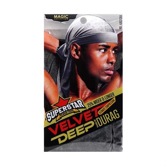 Magic Velvet Deep Wave Durag (Gray)