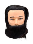 100% Human Hair Male Bearded Mannequin