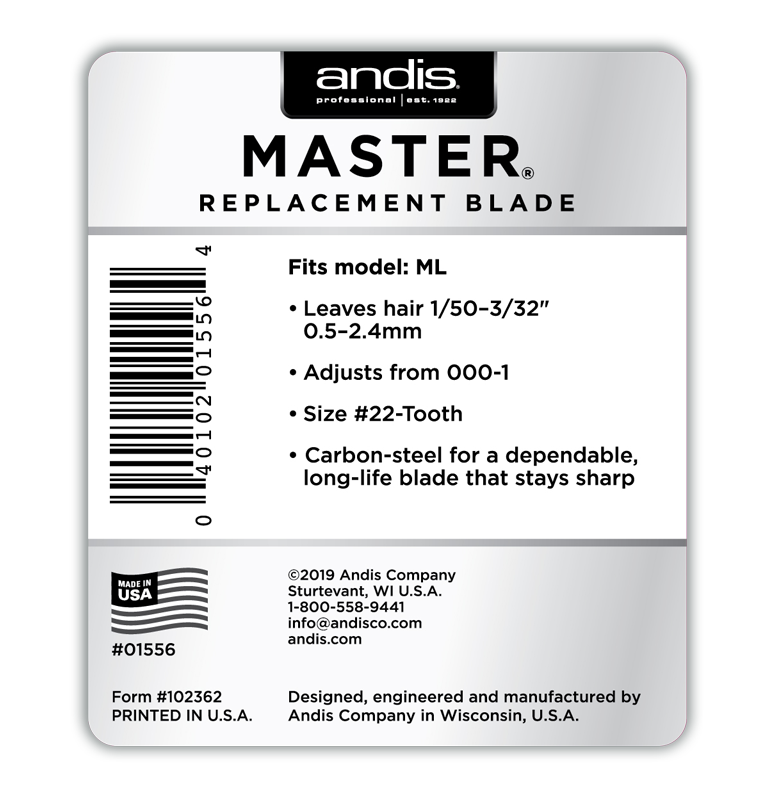 Andis® Master®/MLX Replacement Blade, Size 000-1