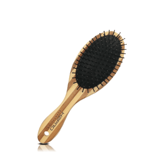 H2PRO Medium Wood Paddle Brush w/Nylon Bristle