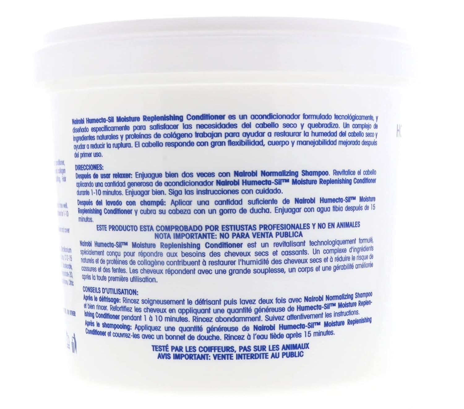 NAIROBI Humecta-Sil Moisture Replenishing Conditioner 4Lbs