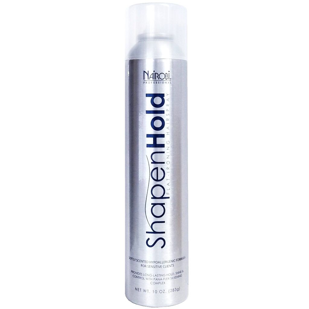 Nairobi Shapen Hold Flat Ironing Hair Spray, 10oz