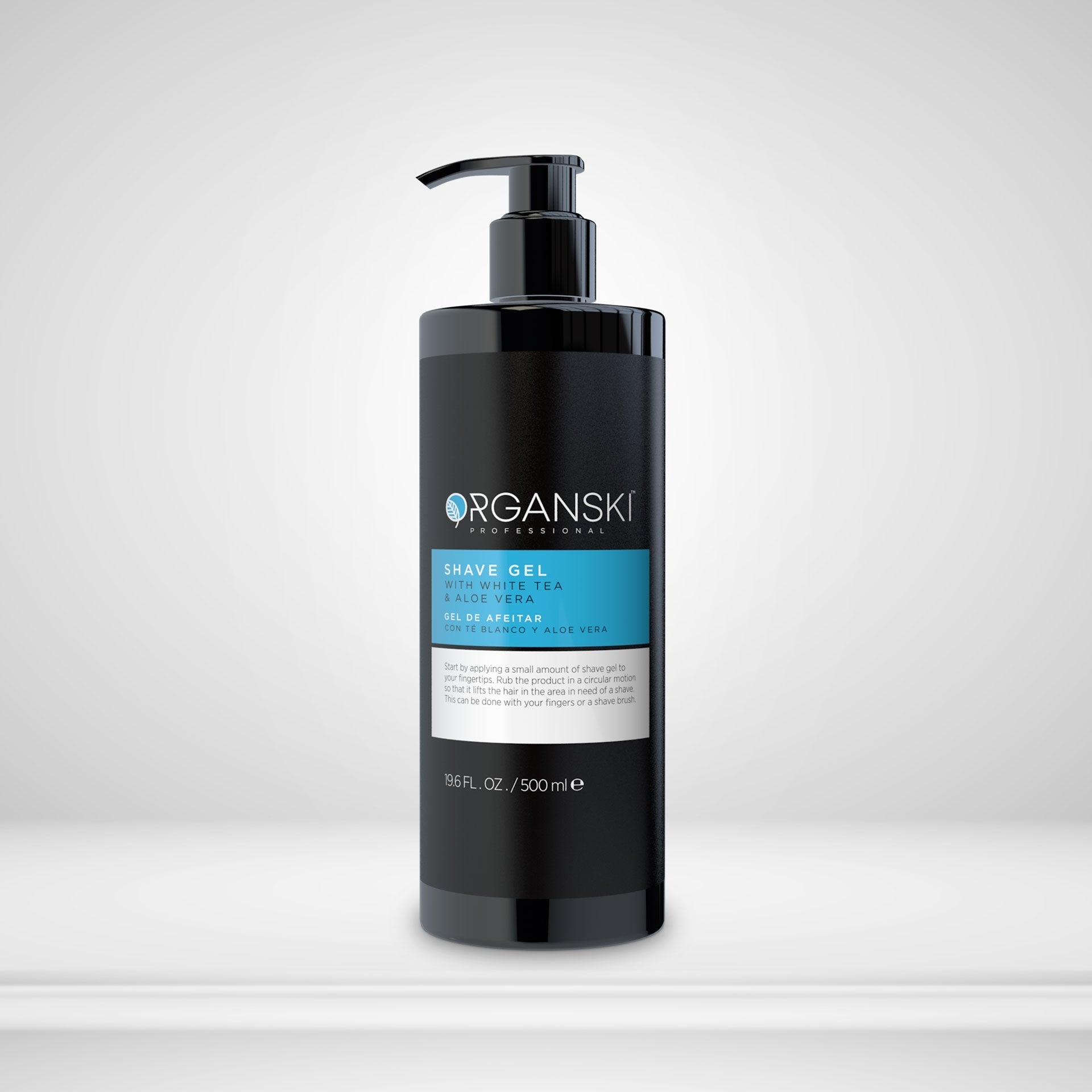 Organsky Professional Transparent Shaving Gel – 19.6 FL oz (500ml) | Smooth Glide & Irritation-Free Shave