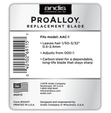 Andis® ProAlloy® AAC-1 Replacement Blade Set