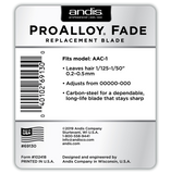Andis® ProAlloy® Fade AAC-1 Replacement Blade Set