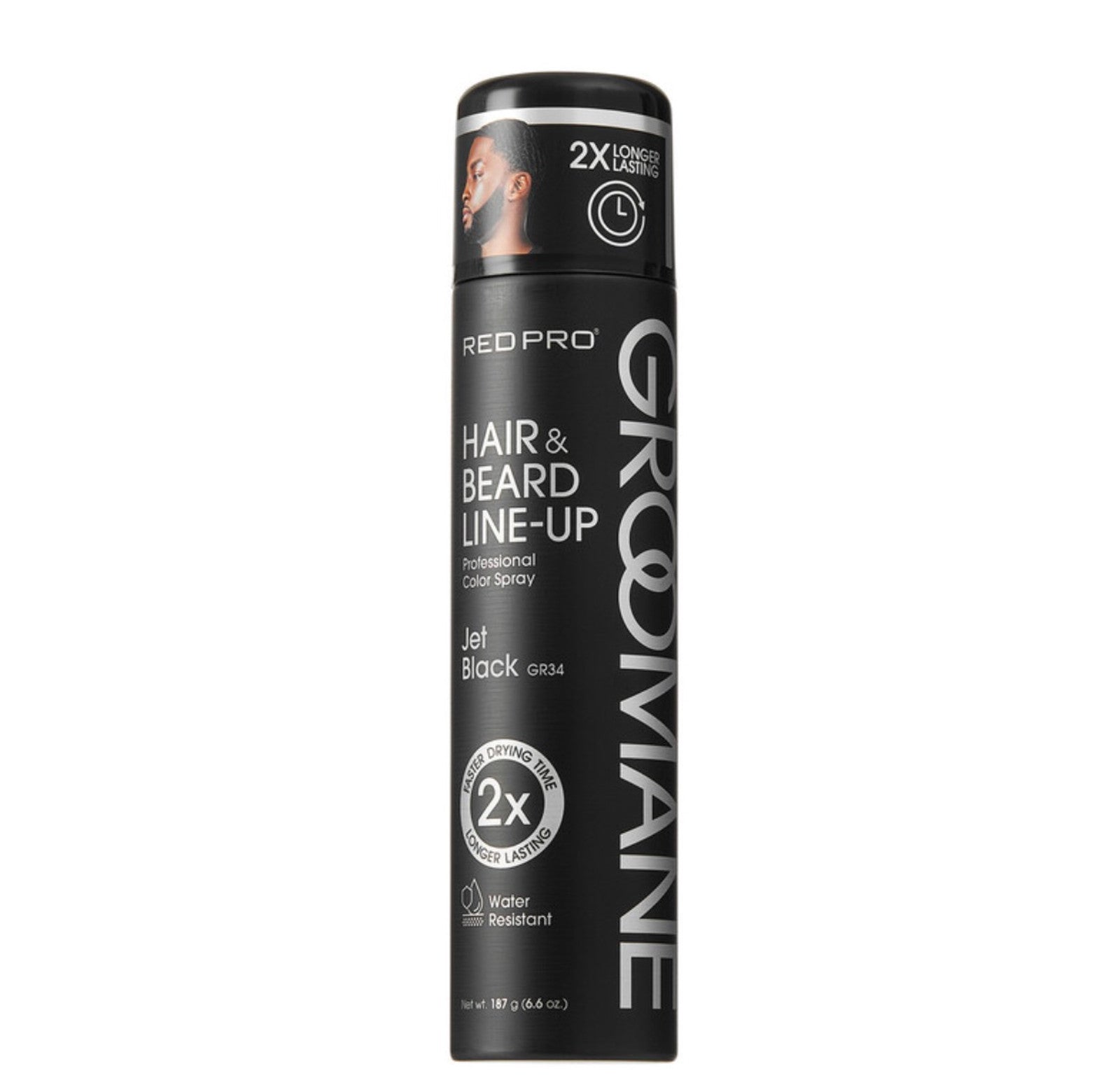 RED PRO Groomane Hair & Beard Lineup Jet Black