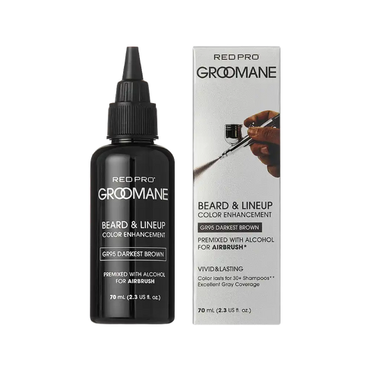RED PRO Groomane Beard & Lineup Color Darkest Brown