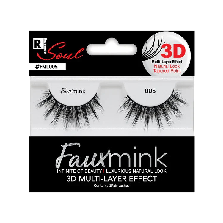 RESPONSE SOUL 3D Multi-Layer Effect Faux Mink Lashes 005