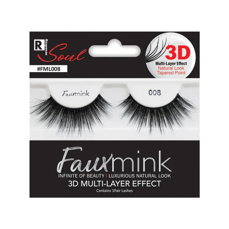 RESPONSE SOUL 3D Multi-Layer Effect Faux Mink Lashes 008