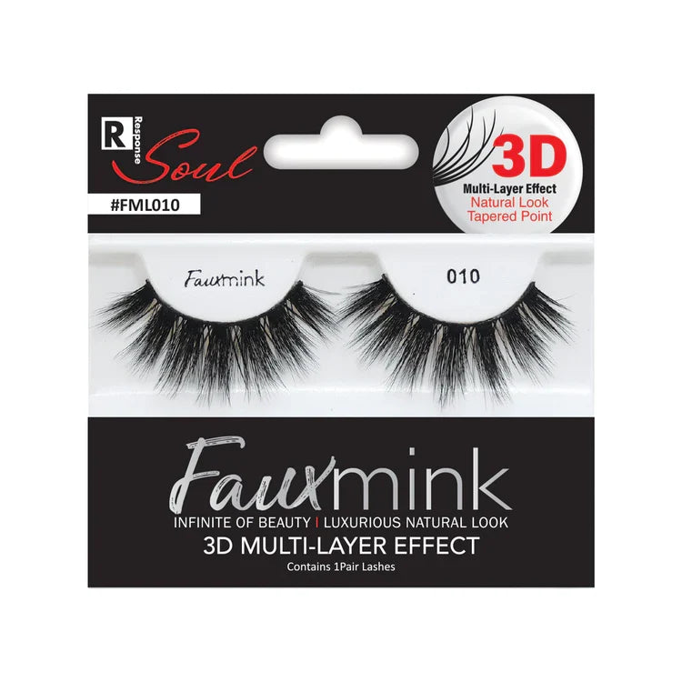 RESPONSE SOUL 3D Multi-Layer Effect Faux Mink Lashes 010