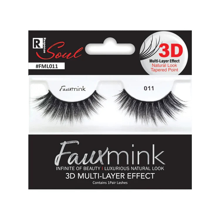 RESPONSE SOUL 3D Multi-Layer Effect Faux Mink Lashes 011