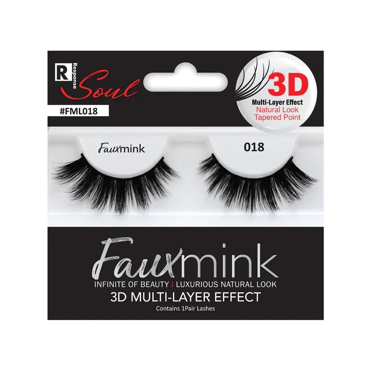 RESPONSE SOUL 3D Multi-Layer Effect Faux Mink Lashes 018