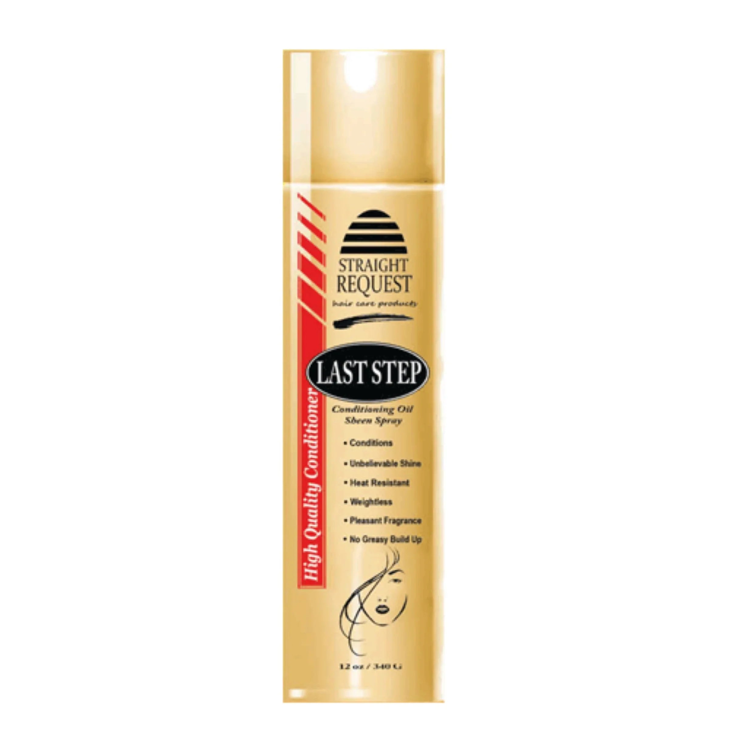 STRAIGHT REQUEST Last Step Sheen Spray 12oz
