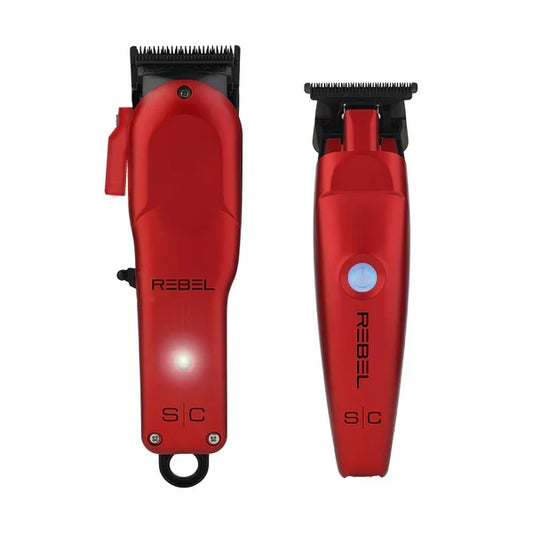 STYLECRAFT Rebel Clipper & Trimmer Combo Set (Red)