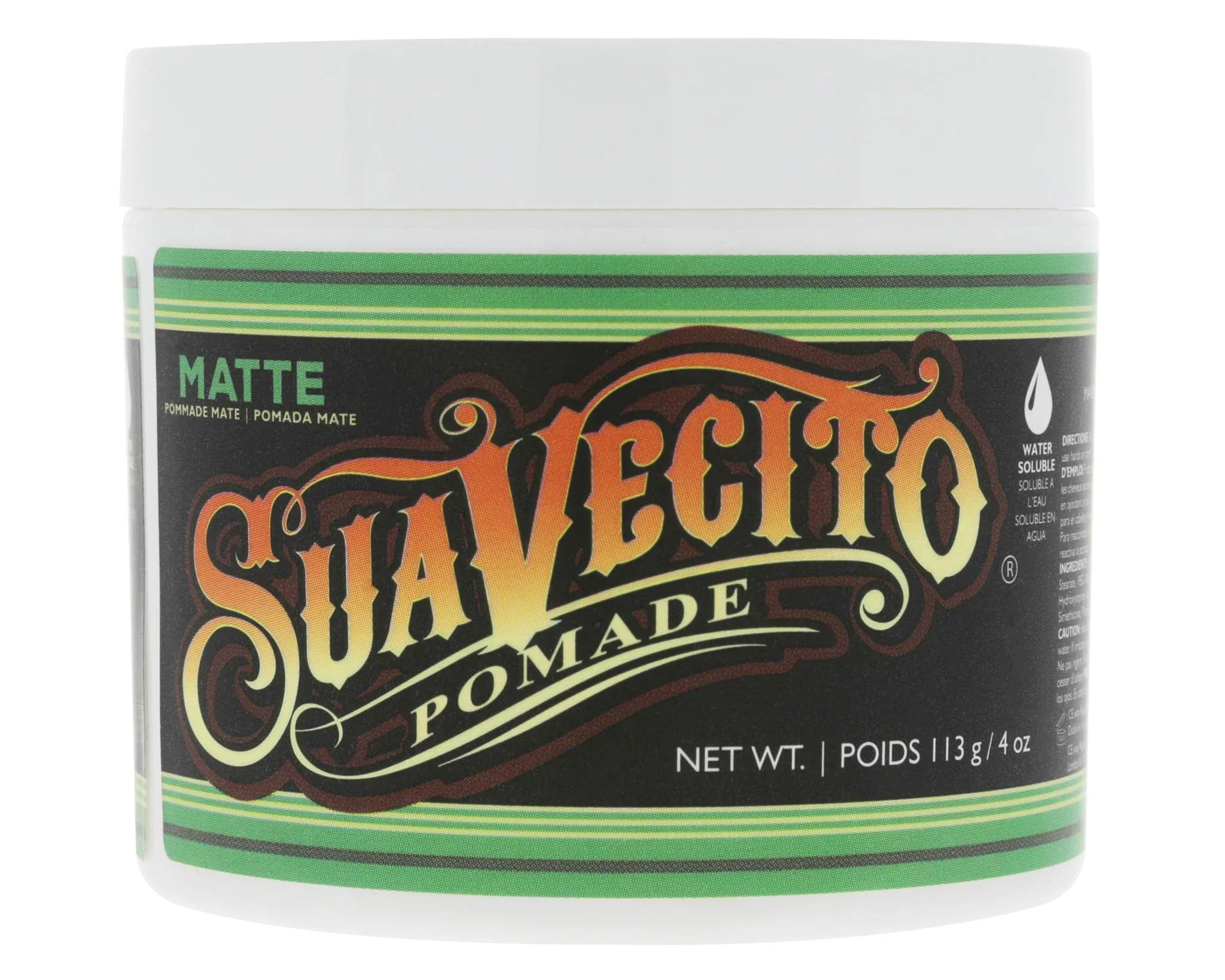 SUAVECITO Matte Pomade Medium Hold 4 oz