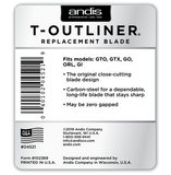 Andis T-Outliner® Replacement Blade - Carbon Steel Blade