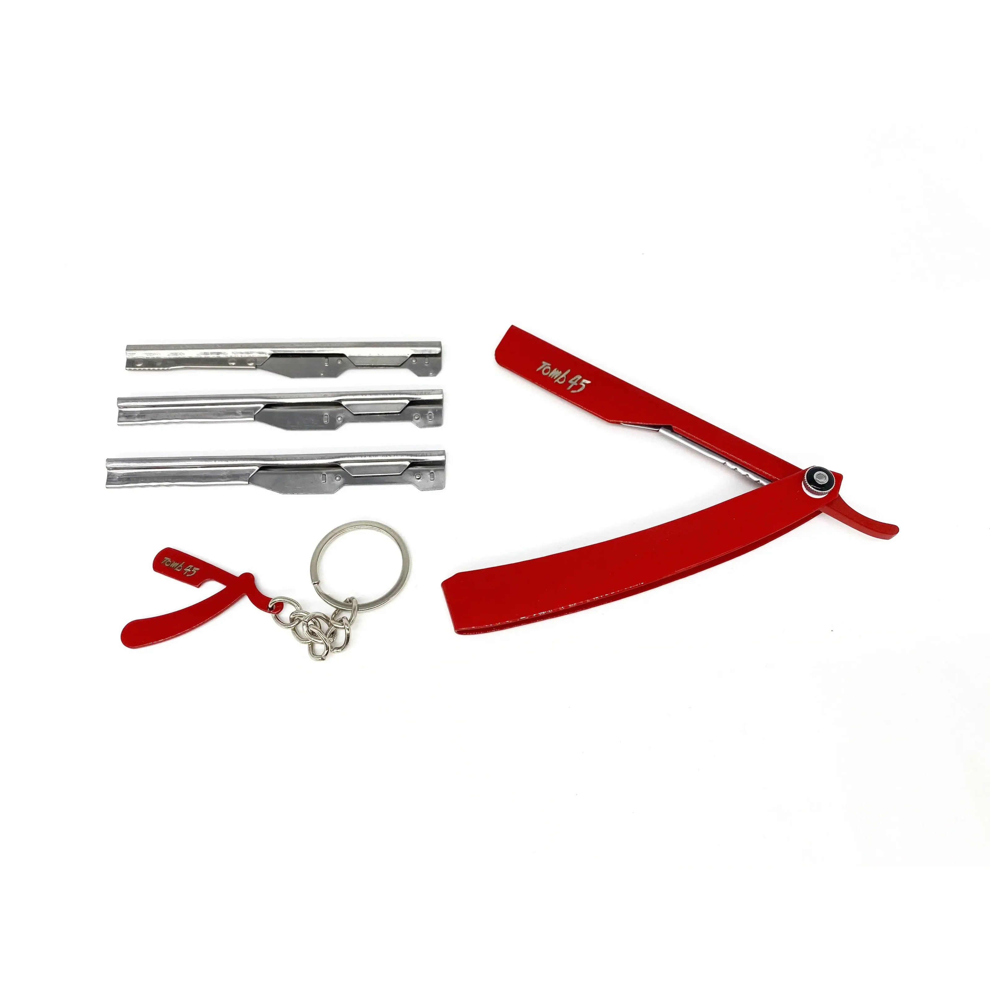 Tomb45® Triple Cartridge Razor Holder (Red)