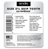 Andis UltraEdge® Detachable Blade, Size 3 3/4 Skip Tooth