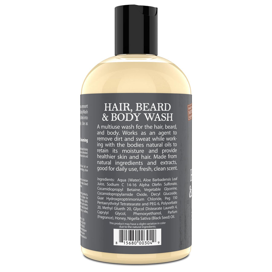 UNCLE JIMMY HAIR, BEARD & BODY WASH 12OZ