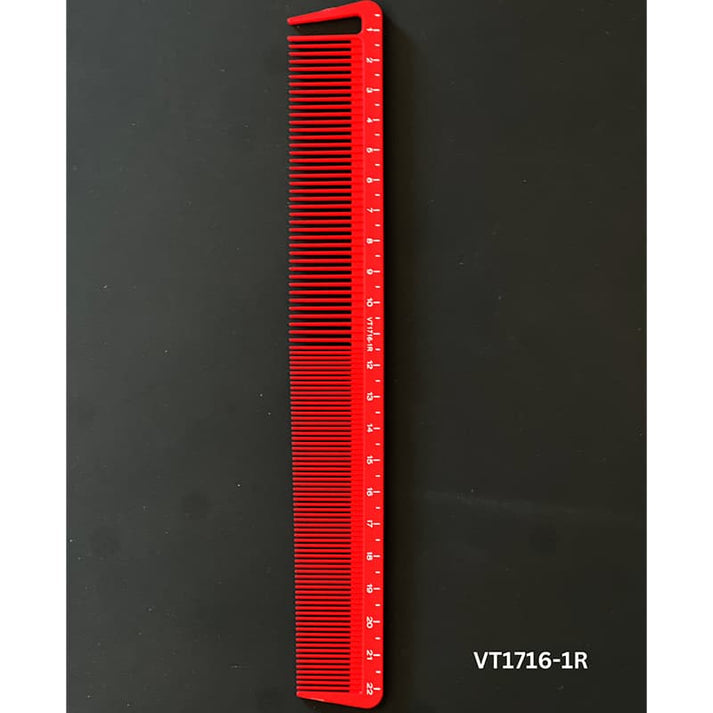Vincent Professional Red Ceramic Comb Kenny Duncan Collection VT1716-1R