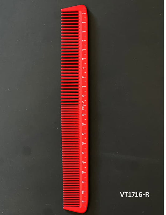 Vincent Professional Red Ceramic Comb Kenny Duncan Collection VT1716-R