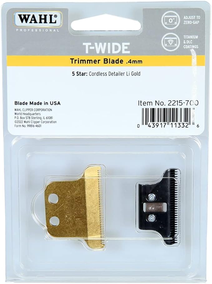 WAHL 5-Star T-Wide Trimmer Blade Gold