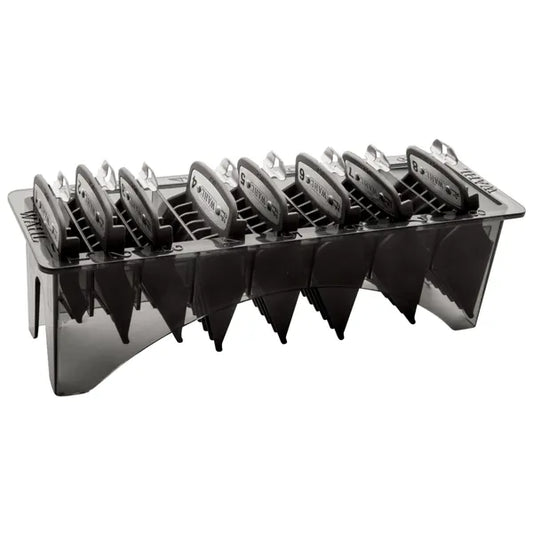 WAHL 8 Pack Premium Guides with Organizer - Black