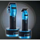 BaByliss PRO Blue FX Boost+ Limited Edition Clipper & Trimmer Set w/ Charging Base
