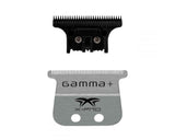 GAMMA+ X-Pro Wide Stainless Steel with Black Diamond Carbon DLC The One Cutting Trimmer Blade Set