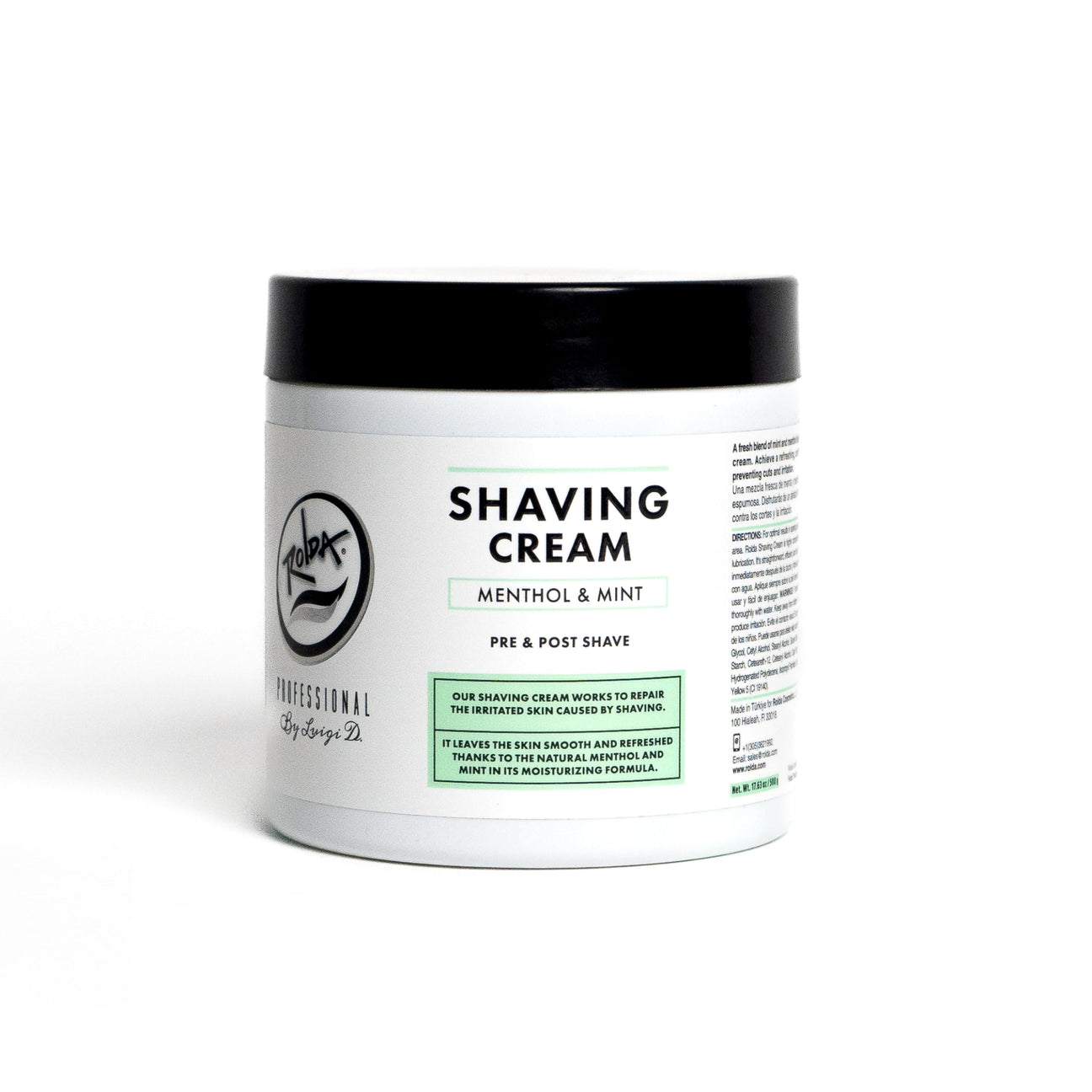 Rolda Menthol & Mint Shaving Cream For Sensitive Skin