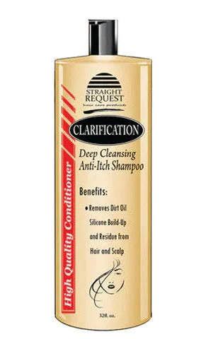 STRAIGHT REQUEST Clarification Deep Cleansing Anti-Itch Shampoo 32oz