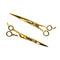 10" Curved Shears "Gold Dipped" - Right or Left Hand