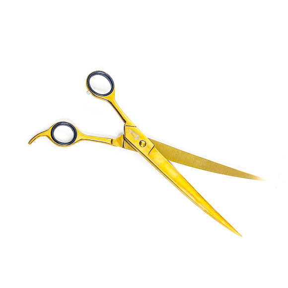 10 Curved Shears Gold Dipped - Right or Left Hand – curlsponge