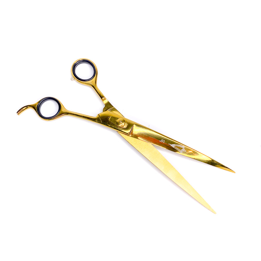 10" Curved Shears "Gold Dipped" - Right or Left Hand