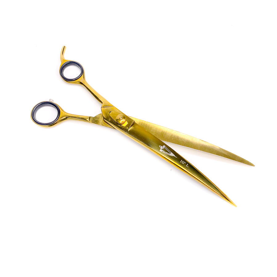 10" Curved Shears "Gold Dipped" - Right or Left Hand